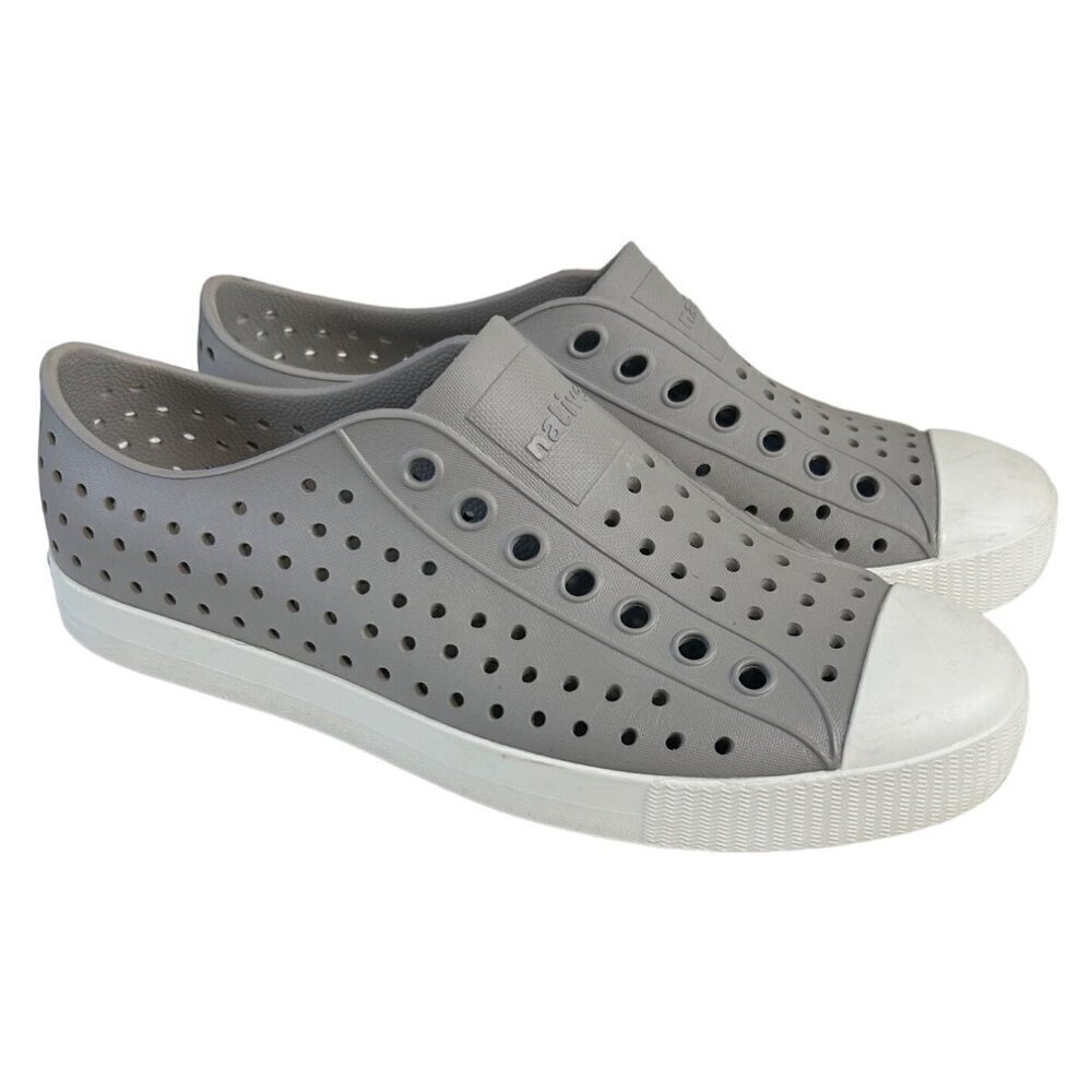Native Shoes Jefferson Pigeon Grey Shell White Women's Slip-On Shoe